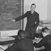 Russian class with Russian on blackboard. click here for full image