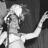 Navy Show (Honky Tonk) at Ft. Mears Theatre. (Carmen Miranda at Mike) August 23, 1943. click here for full image