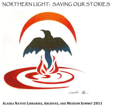 ANLAMS logo: a raven rising from the water